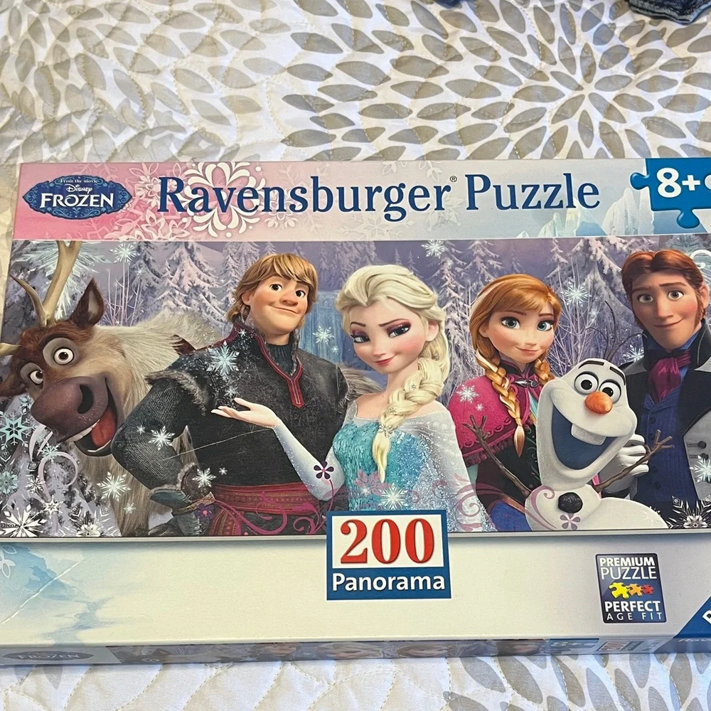 Ravensburger Frozen Puzzle with Blue and Pink Accents